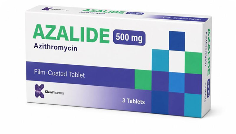 Azalide azithromycin 500 mg tablets pack