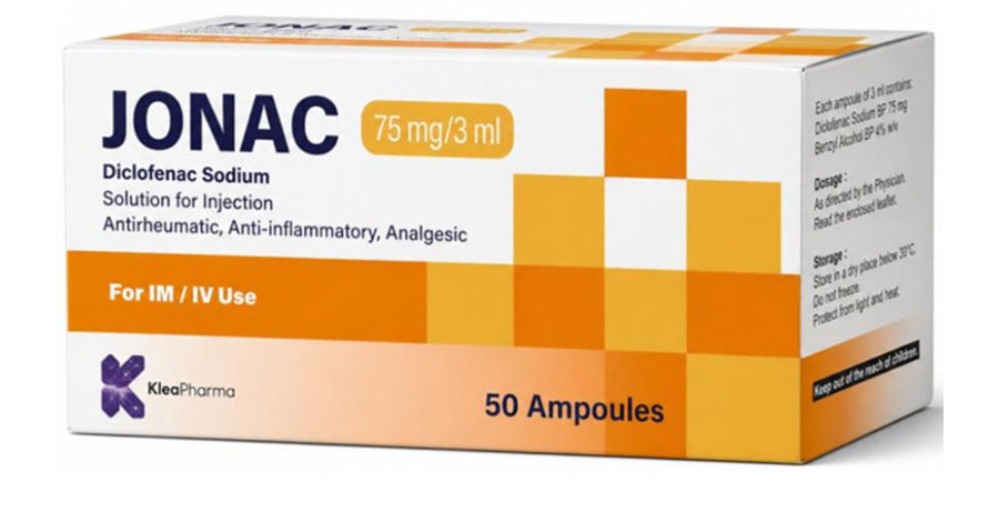 Jonac diclofenac sodium 75 mg injection pack