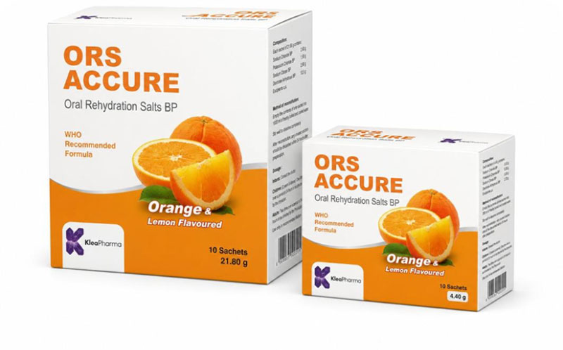 ORS Accure oral rehydration salts pack